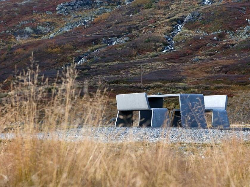 VESTRE Прямоугольный стол для общественных мест из бетона Kyoto sun-id-1404489 - Вид №4