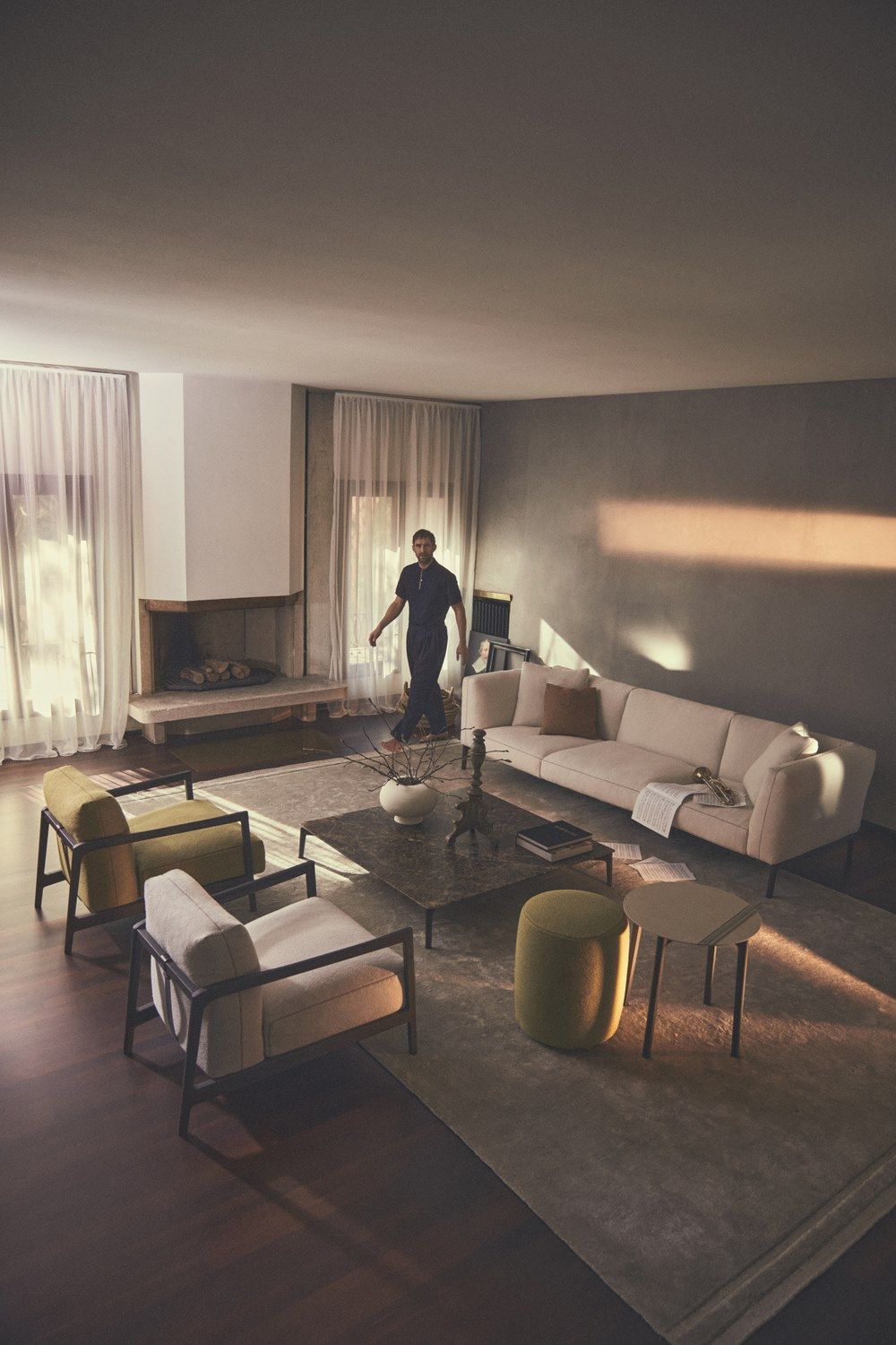 Круглый пуф из ткани DE PADOVA Everyday Life ARCH-00104490 - Вид №1