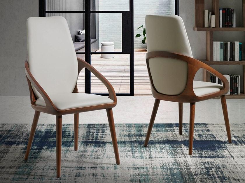 Angel Cerdá Стул из кожзаменителя с подлокотниками New chair 4066 ch17019 Angel Cerda - Вид №4