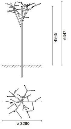 iGuzzini Светодиодный уличный фонарь из нержавеющей стали Albero sun-id-1465421 - Вид №4
