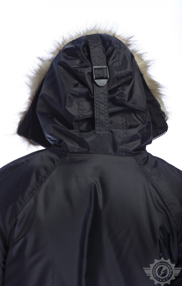 63584 Куртка "Север" удлиненная черная  Зимняя спецодежда  размер 52-54/182-188  - Вид №12