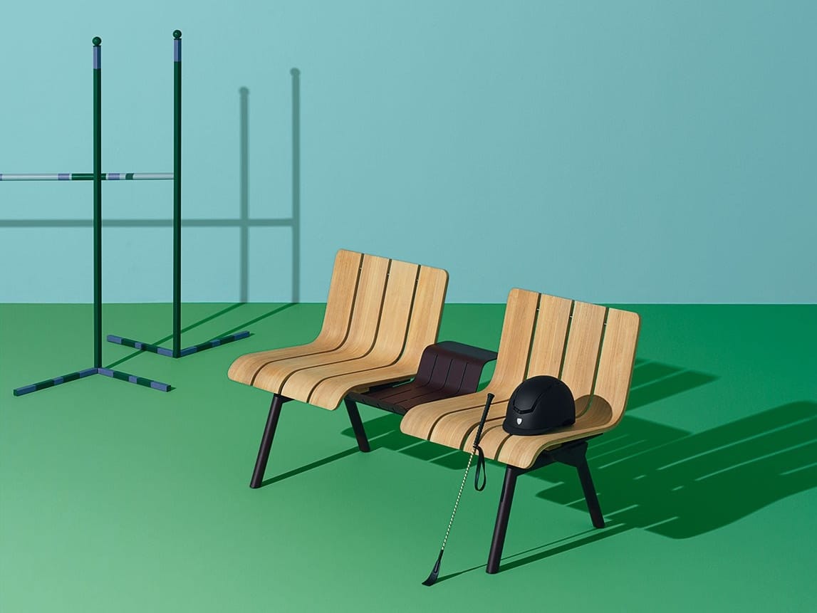 Алюминиевая и деревянная скамья со спинкой Ethimo Ace ARCH-00122616 - Вид №17