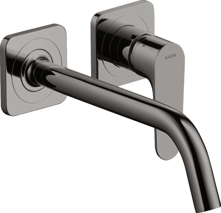 34116330 Смеситель для раковины, однорычажный, скрытого монтажа, настенный, с изливом 227 мм и розетками AXOR CITTERIO M
