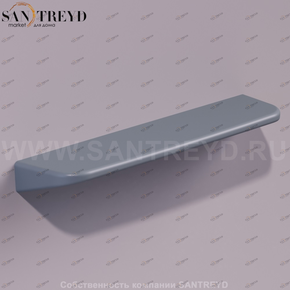 Полка подвесная BADEN BADEN 60 см серая Simas DE16CEMENTOMATT