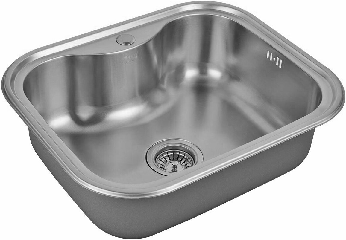 Мойка кухонная ZorG Inox ZR 5848 из нержавеющей стали, сталь Inox SZR