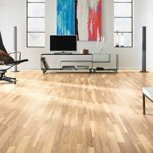 Паркетная доска Haro 4000 Series Top connect светлый белый Ясень Кантри с брашью (Текстурированная) 2200х180 мм 531840 - Вид №1