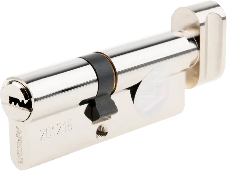 Цилиндровый механизм APECS Pro LM-80 с защитой от взлома, ключ-вертушка 84168046
