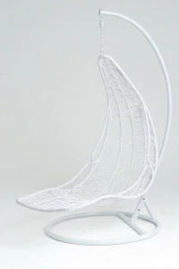 Подвесное кресло белое из искусственного ротанга 44-003-02 VINOTTI  00-3885139 Белый;зеленый