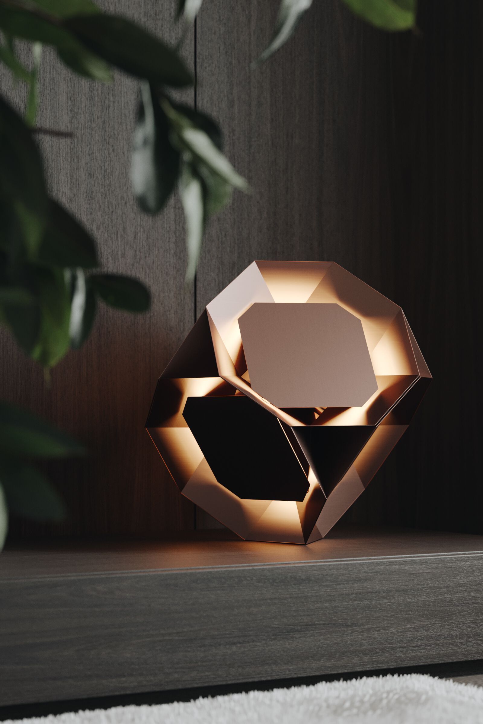 Латунная светодиодная напольная лампа / настольная лампа Rakumba Pylite ARCH-00118401 - Вид №12