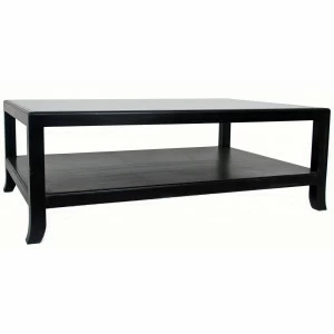 Журнальный столик черный с полкой Black RVASTLEY PUSHA 062902 Черный