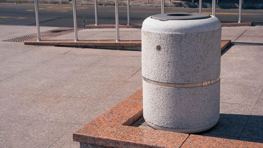 ENCHO ENCHEV - ETE Бетонный мусорный бак с крышкой для улицы  36  - Вид №9