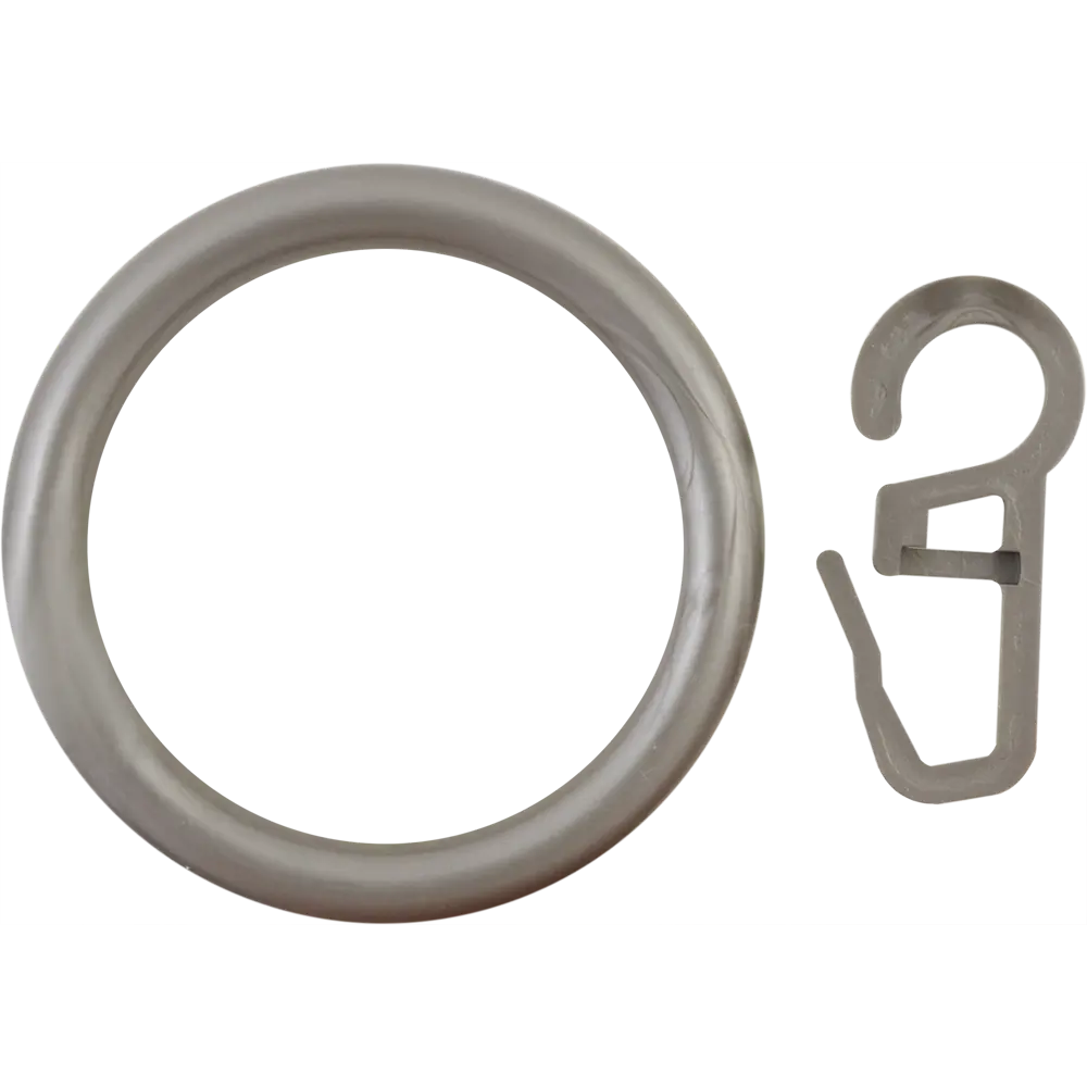 Кольцо с крючком Русские Карнизы D28 мм пластик цвет морена 2.8 см 4 шт STLM-2146523