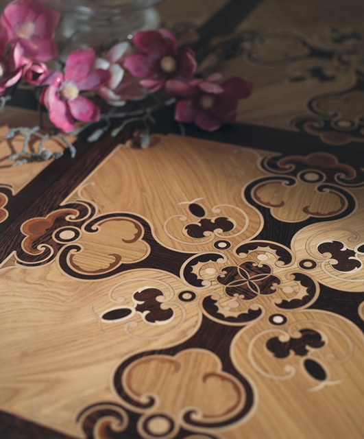 Quad9 Tifernoit Rubina - дуб, венге, клен и дуссье Parquet - Вид №4