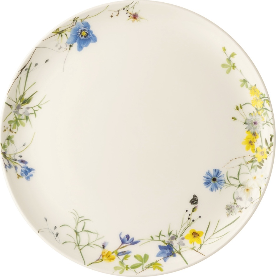 10624778 Rosenthal Тарелка закусочная Rosenthal Альпийские цветы 21см, фарфор Фарфор 