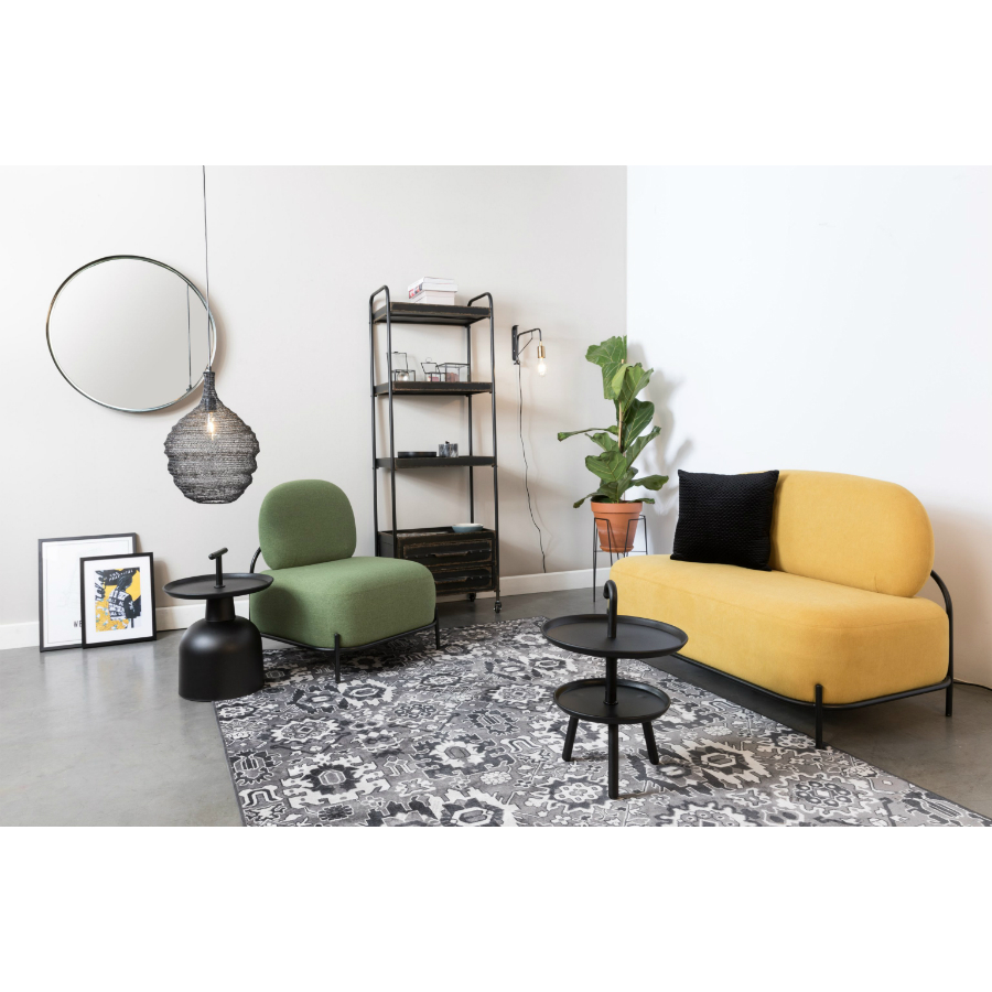 Лампа подвесная Lena M, черная White Label Living 5300142 - Вид №1