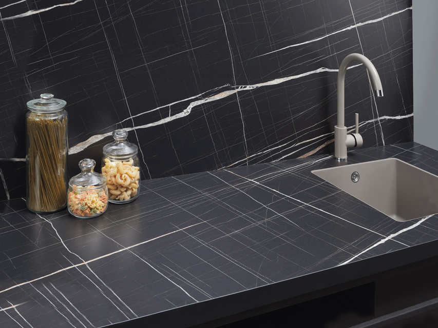 Столешницы для кухни - Мрамор Нуар LIGRON LIST357 2109 - Вид №16