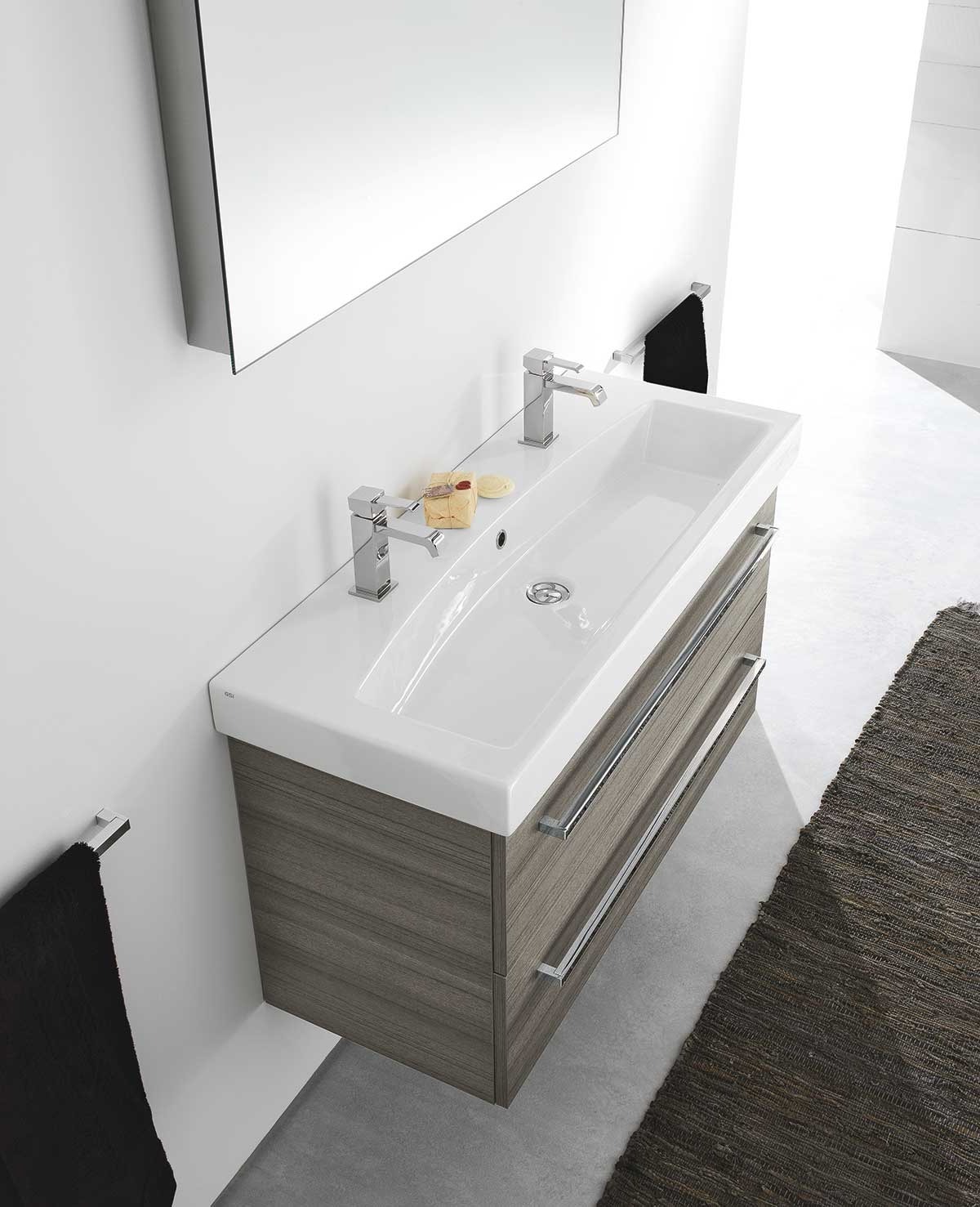 FUSION1 Комплект мебели cm 105+30+30 Berloni Bagno 43273 - Вид №1