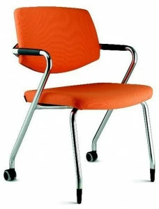 Ares Line Стул для конференций из ткани с подлокотниками Eura family