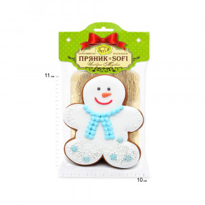 1939 Пряник имбирно-медовый 90 г Пряничный человечек зимний Пекарня Sofi