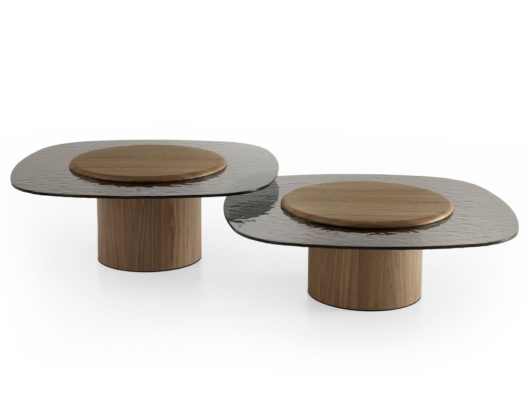 Журнальный столик из ореха и стекла для гостиной Morica Design Haute Couture ARCH-00065416 - Вид №2