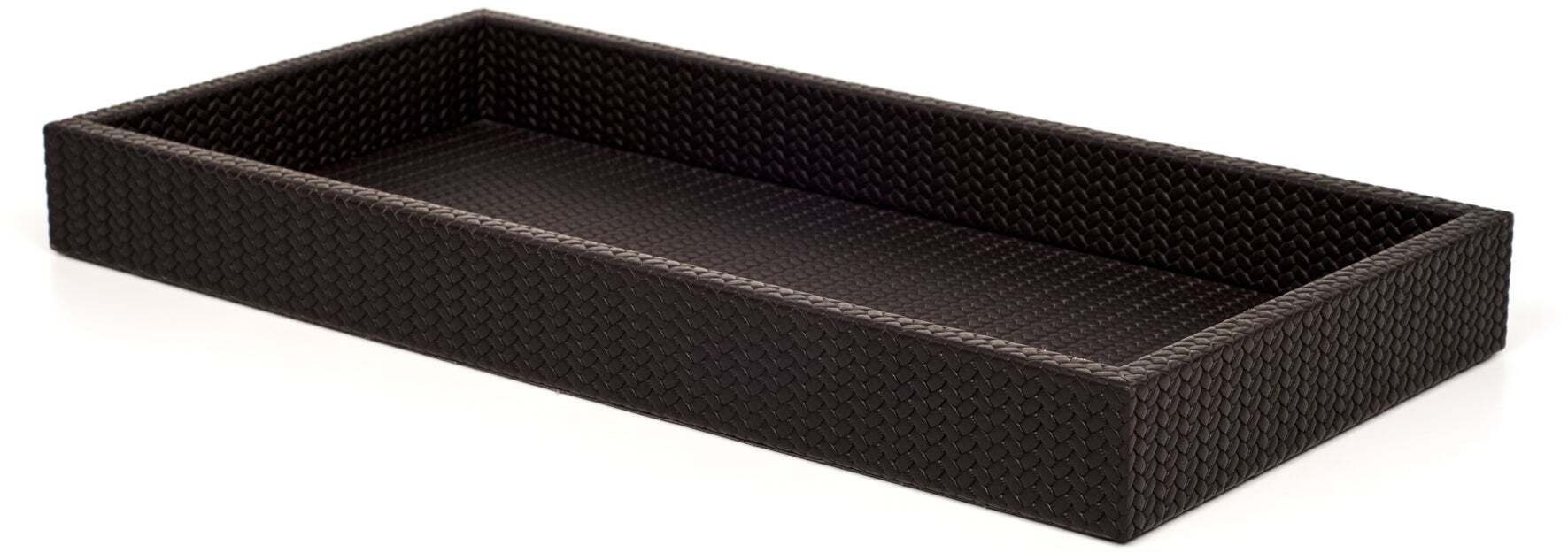 Поднос для мелочей «Самурай» - 35,3X17,5XВ, 4 см / зернистая кожа_earth