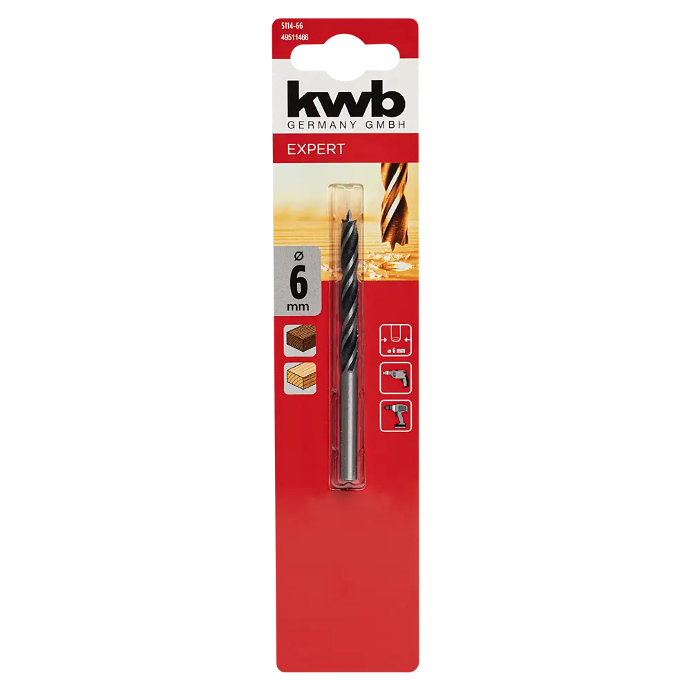 Сверло спиральное по дереву KWB 5114-66 6x94 мм 89445609 STLM-2054079  - Вид №3