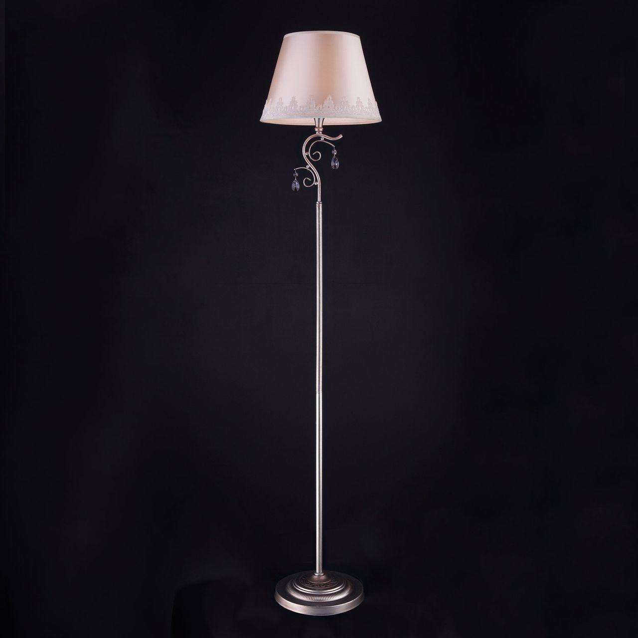 Торшер Eurosvet Incanto 01023/1 серебро EUROSVET  181159 Бежевый  - Вид №1
