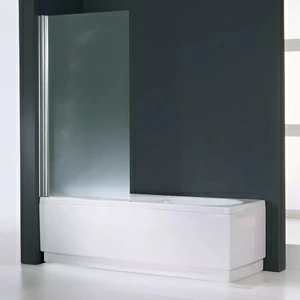 Novellini. Шторка на ванну 85x150 см 1 с хромированным профилем AURORA