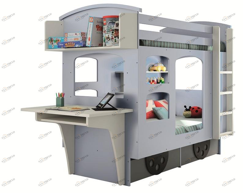 Mathy by Bols Деревянная двухъярусная кровать Lits creatifs 90f wag socle