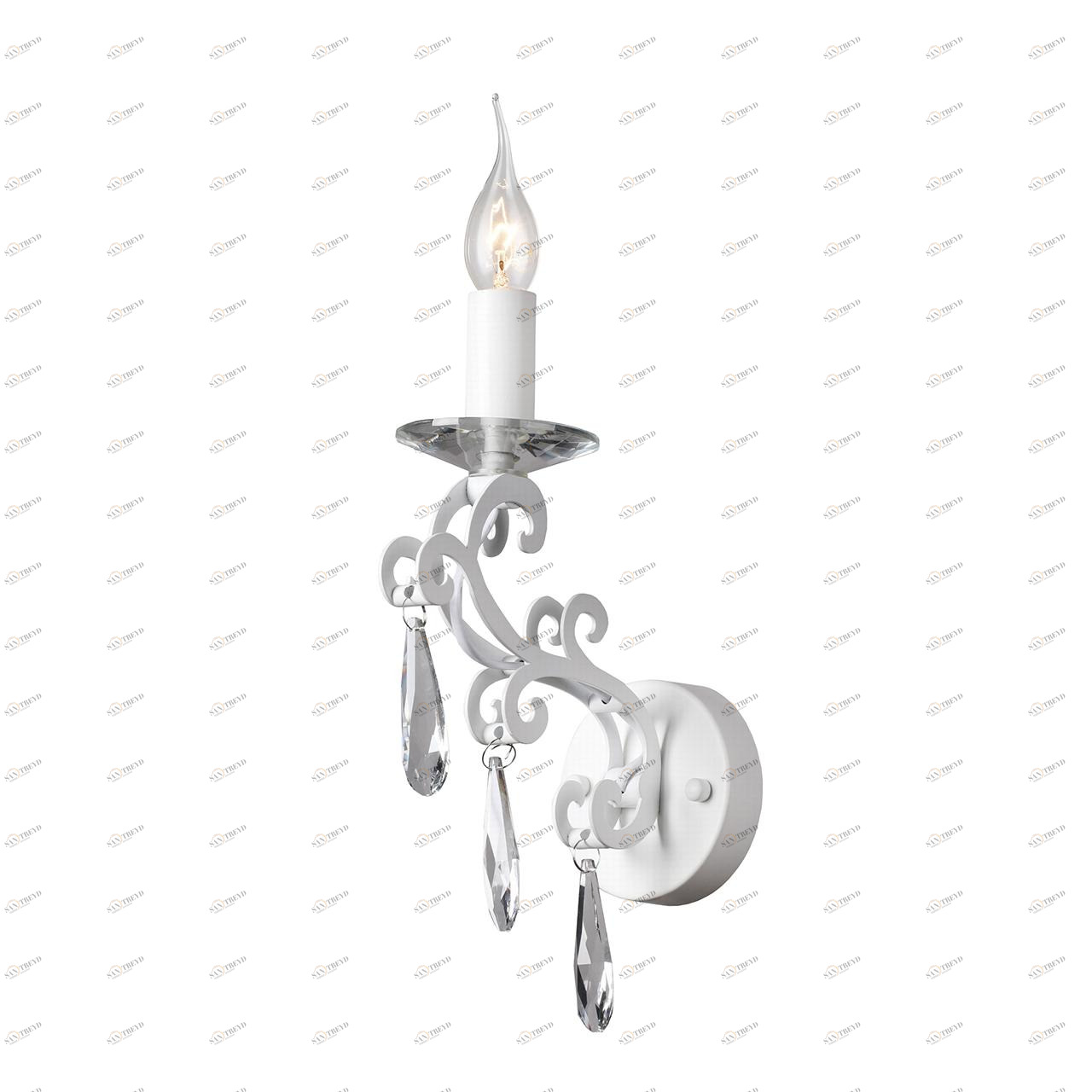 Бра Favourite Terrific 1969-1W FAVOURITE СВЕЧА 109912 Белый;прозрачный 