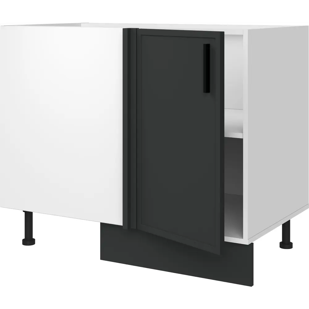 Напольный шкаф Hepo 100x82.5x58 см KONSENSA ЛДСП цвет серый 89436568 STLM-2038537 Неро - Вид №3