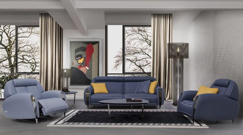 Tonino Lamborghini Casa 3-х местный диван из оленьей кожи Formentera sun-id-1505681 - Вид №1