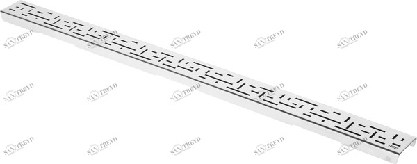 600920 Декоративная решетка TECEdrainline "lines", нержавеющая сталь, глянец  для душевого канала, прямая 900