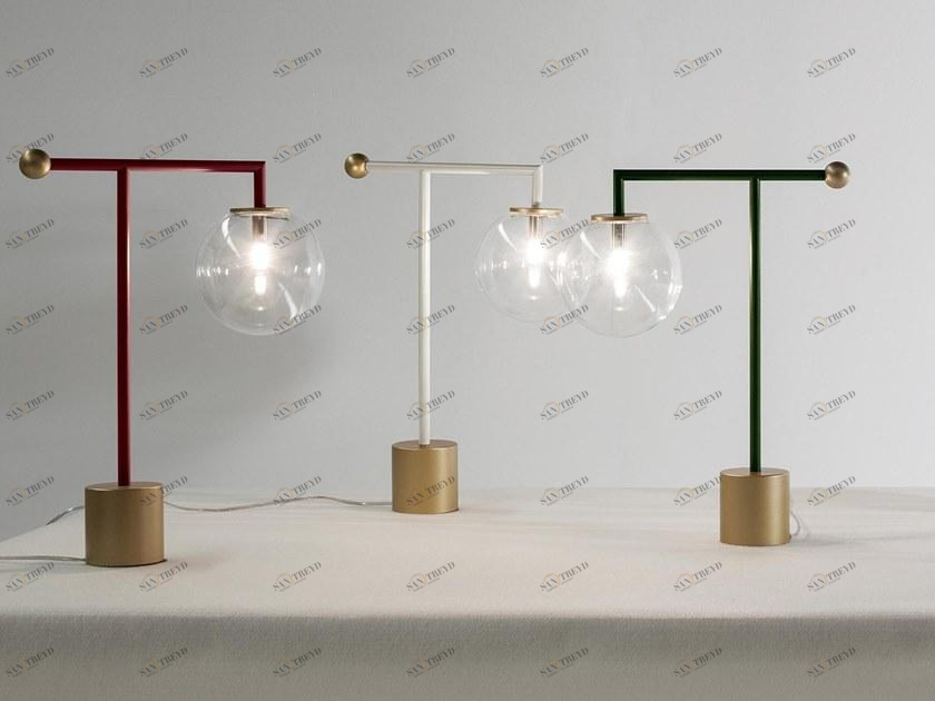 Bonaldo Настольная светодиодная лампа из окрашенного металла Bardot sun-id-1489304