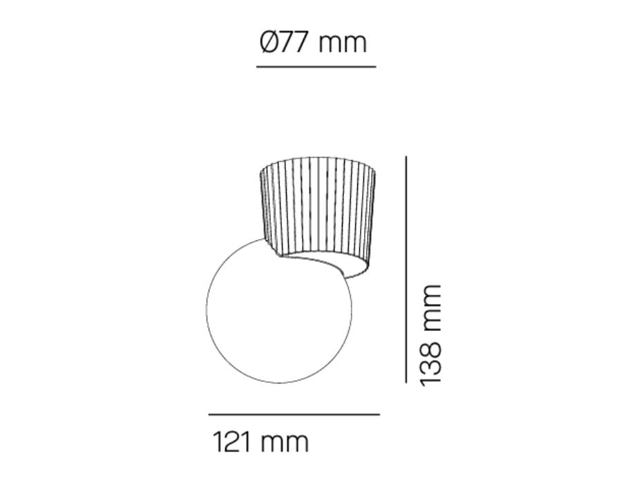 Настенный светильник / потолочный светильник из глины Milan Iluminacion LAND ARCH-00116247 - Вид №11
