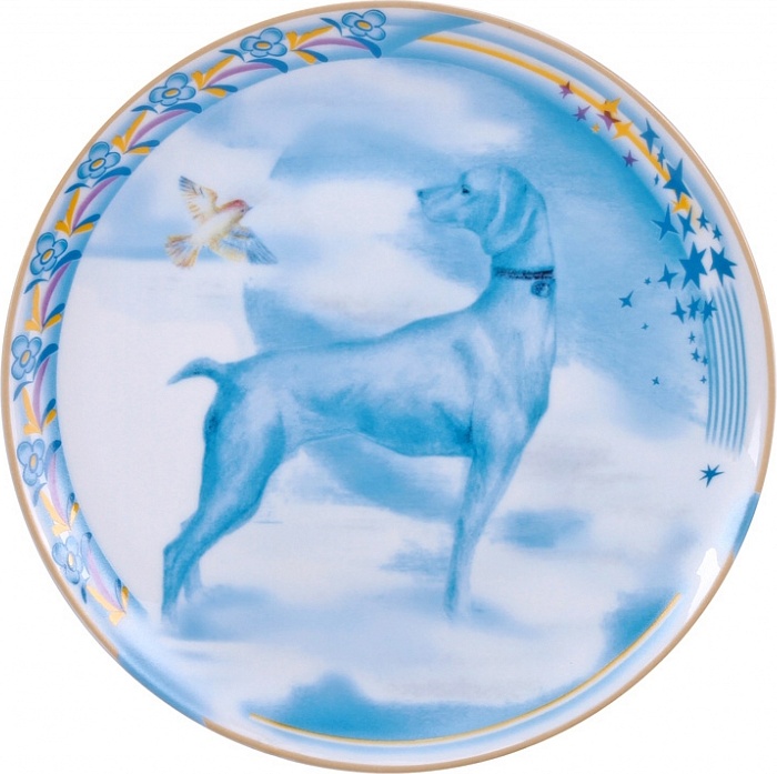 10615833 Императорский фарфоровый завод Тарелка декоративная 19,5см "Небеса" "Эллипс" Фарфор твердый 