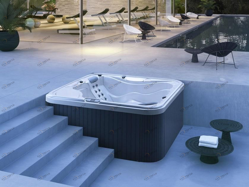 Glass1989 Квадратный мини-бассейн с гидромассажем на 5 мест Home & spa rituals sun-id-1447264