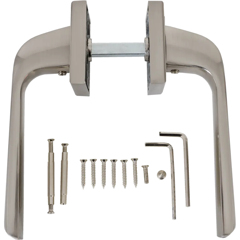 Дверные ручки Edson EDS-12-30, без запирания, комплект, цвет хром STLM-2064150 - Вид №1