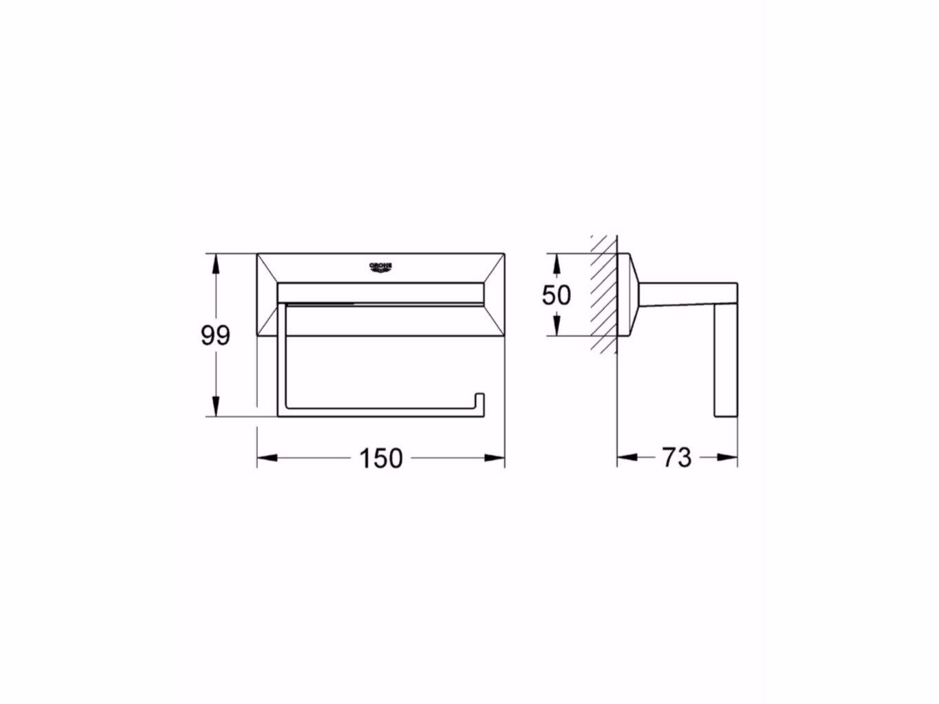 Держатель рулона Grohe Allure Brilliant ARCH-00079061 - Вид №3