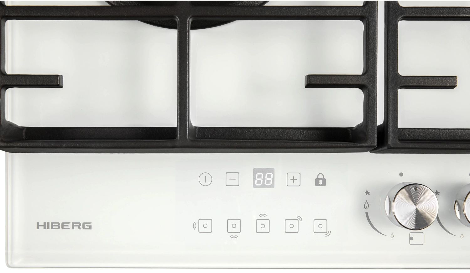 9238403 Газовая варочная поверхность HIBERG VM 9155 W STDN-0149153 - Вид №6