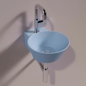 WA05PERVINCAMATT Подвесная раковина настенная круглая Simas