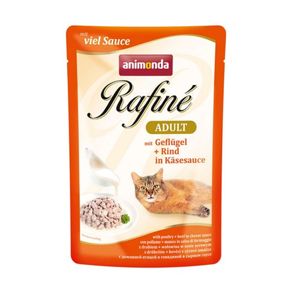 ПР0037510 Корм для кошек Rafiné Soupé домашняя птица в сырном соусе конс. пауч Animonda  - Вид №1