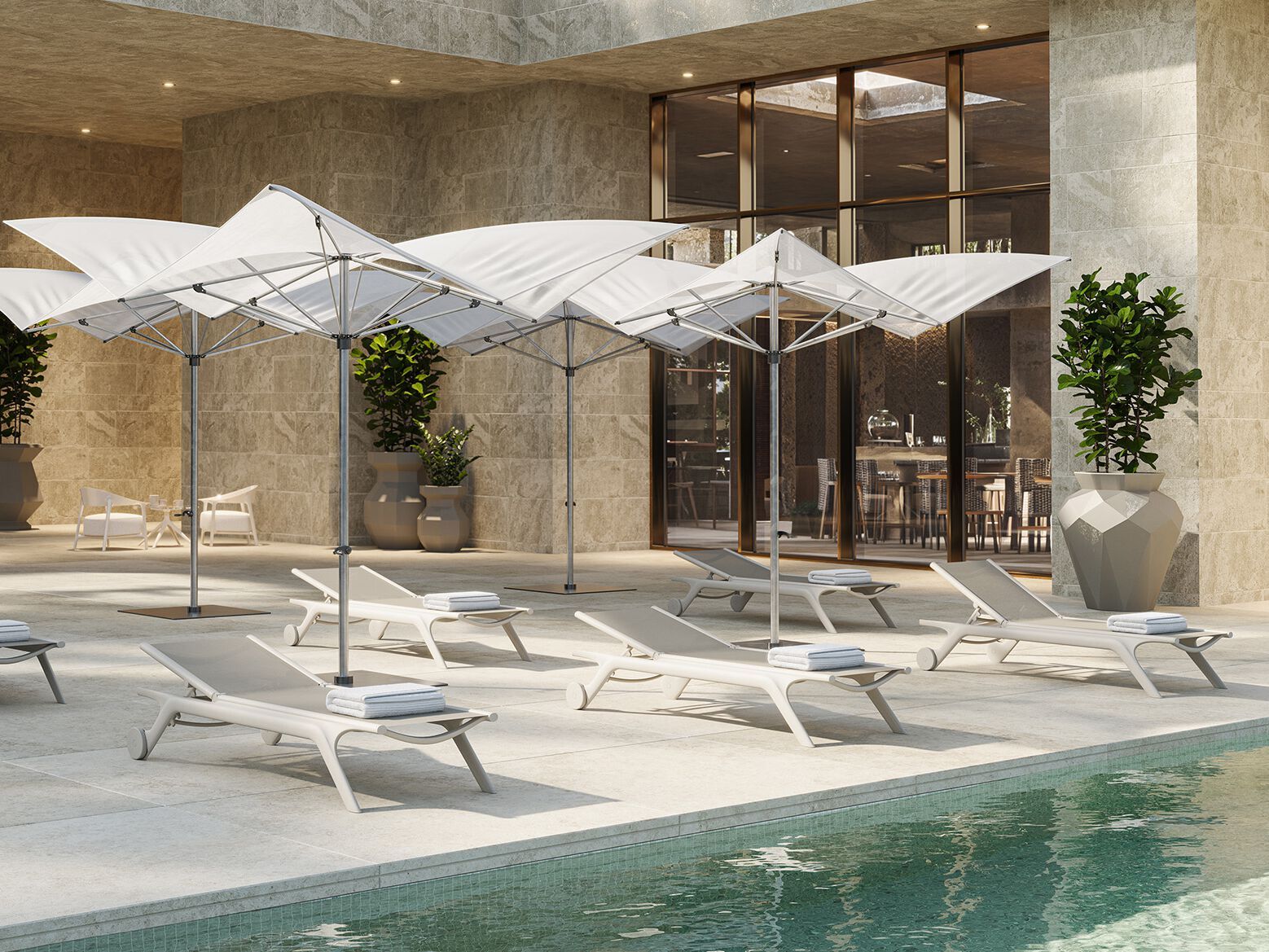 Лежак для сада с колесами Vondom Африка ARCH-00077519 - Вид №6