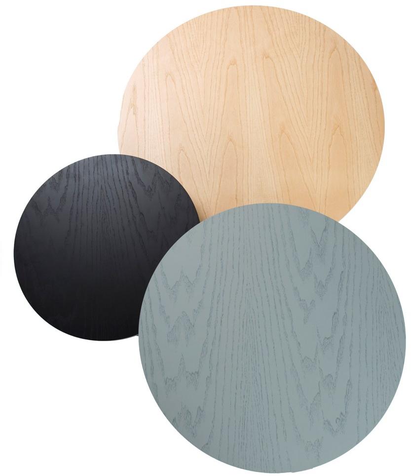 Deadgood Низкий круглый журнальный столик из лакированного ясеня  M1ct m1st  - Вид №4