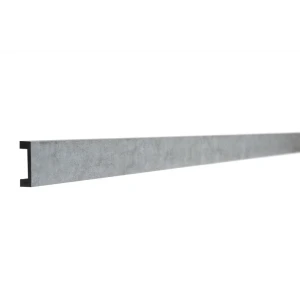 Рейка настенно-потолочная полистирол ударопрочный Decor-Dizayn 618-25 серый бархат 15x40x3000 мм 85473626 STLM-2010739