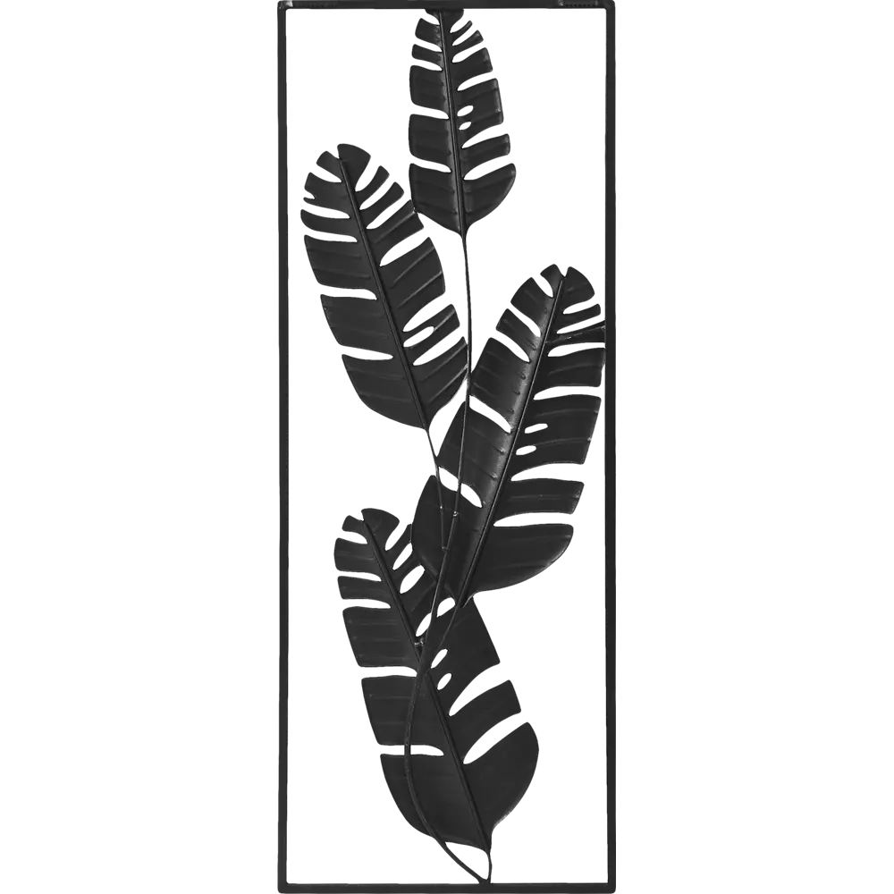 Панно декоративное Листья металл разноцветное 31x89.5 см Atmosphera STLM-2076095 - Вид №1