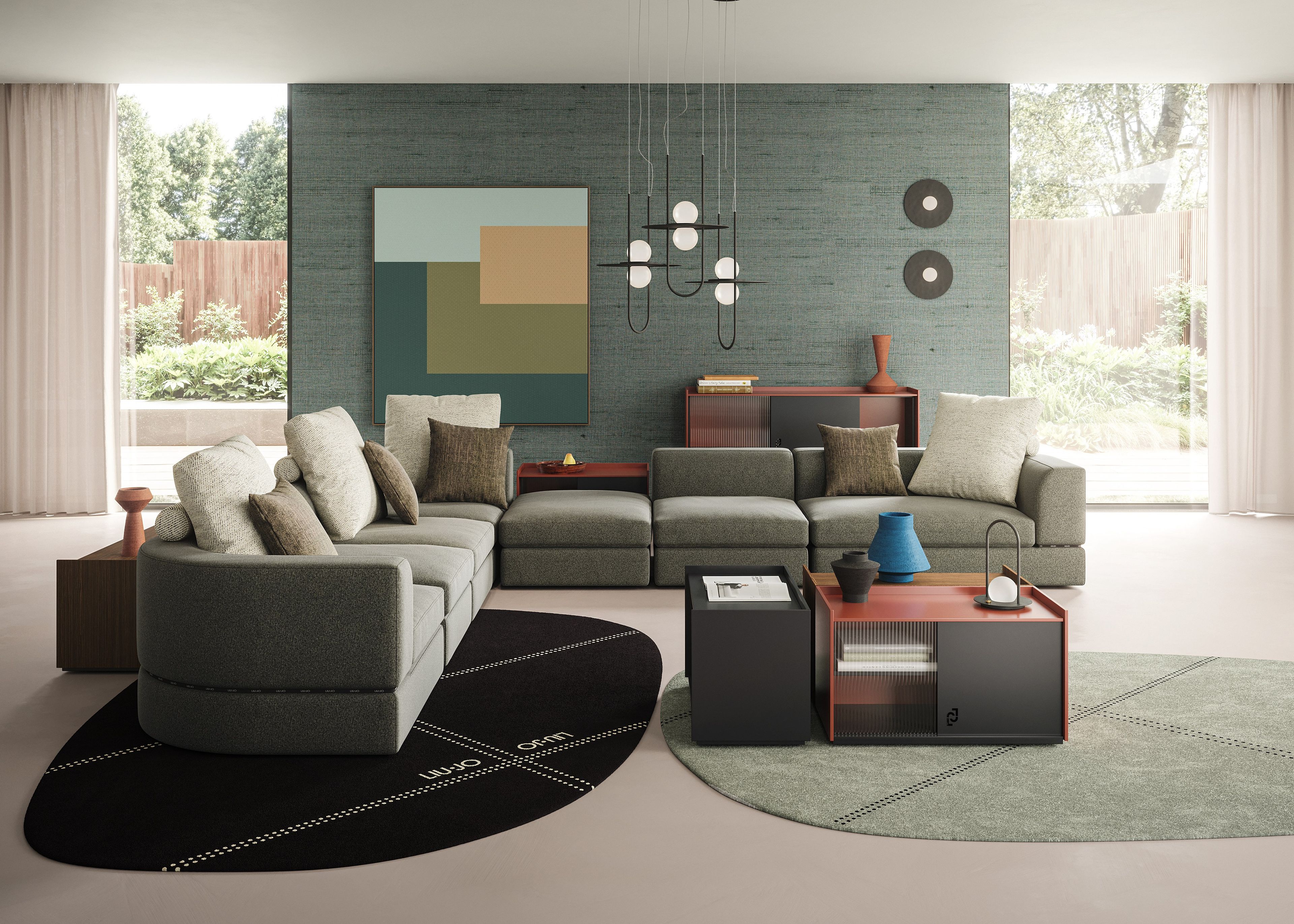 Тканевый диван с полуостровом Liu Jo Living Collection Pixi ARCH-00078655 - Вид №7