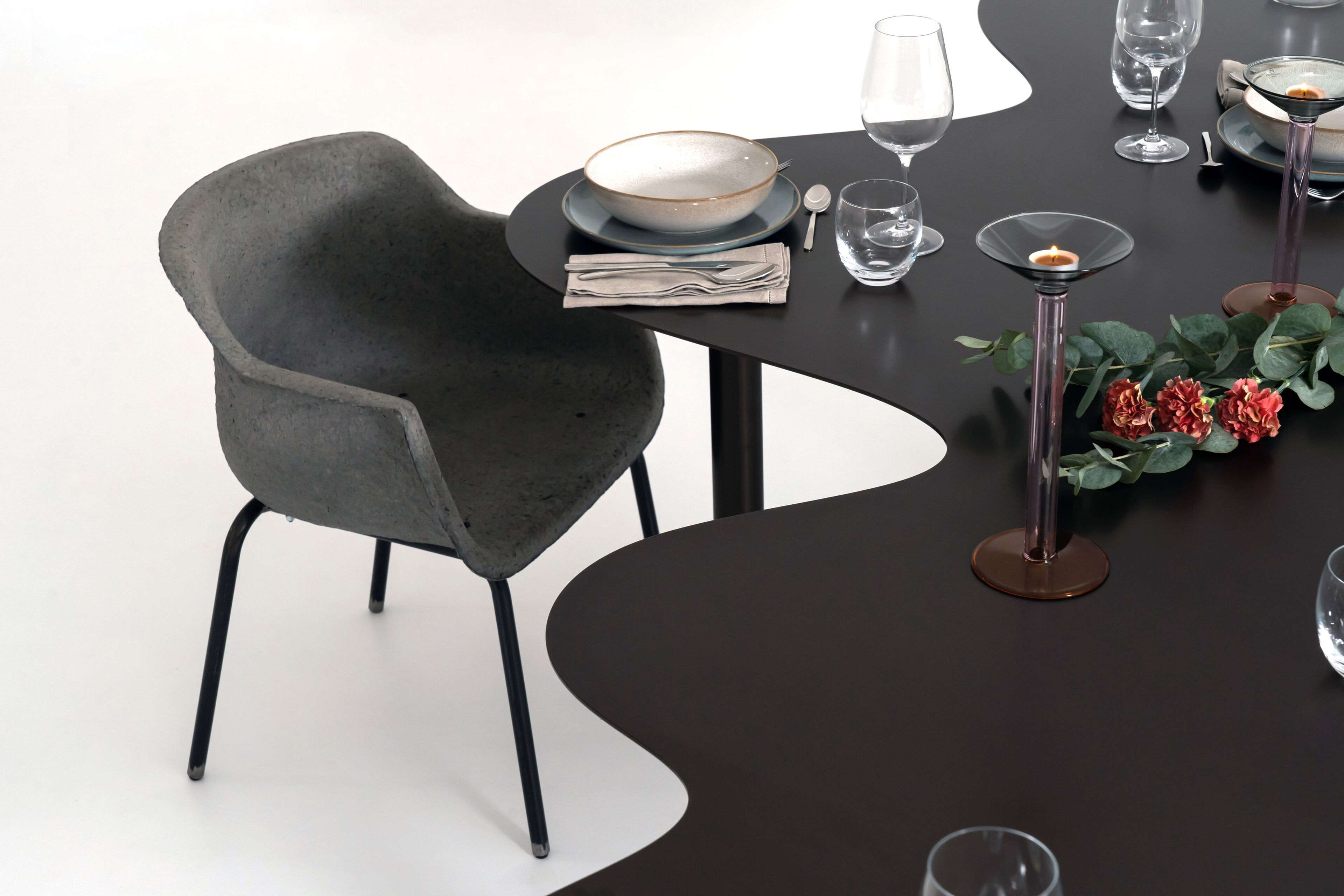 Стальной обеденный стол Officine Tamborrino облако ARCH-00026834 - Вид №1