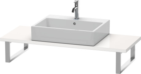 BR104C03131 Консоль для накладной и встраиваемой сверху раковины компакт, Толщина консоли 30 мм Brioso #BR104C 480 мм Сосна серебристая, декор Duravit - Вид №1