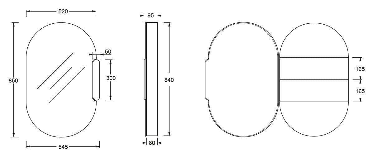 Стеклянная ванная комната зеркало с контейнером Alice Ceramica Idilla ARCH-00000284 - Вид №1